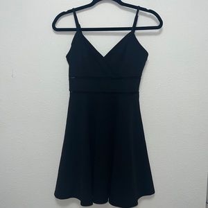 A simple black dress